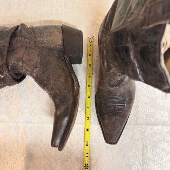 Double H Distressed Slouch Cowboy Boots – Women’s Size 6.5 - Picture 5 of 13